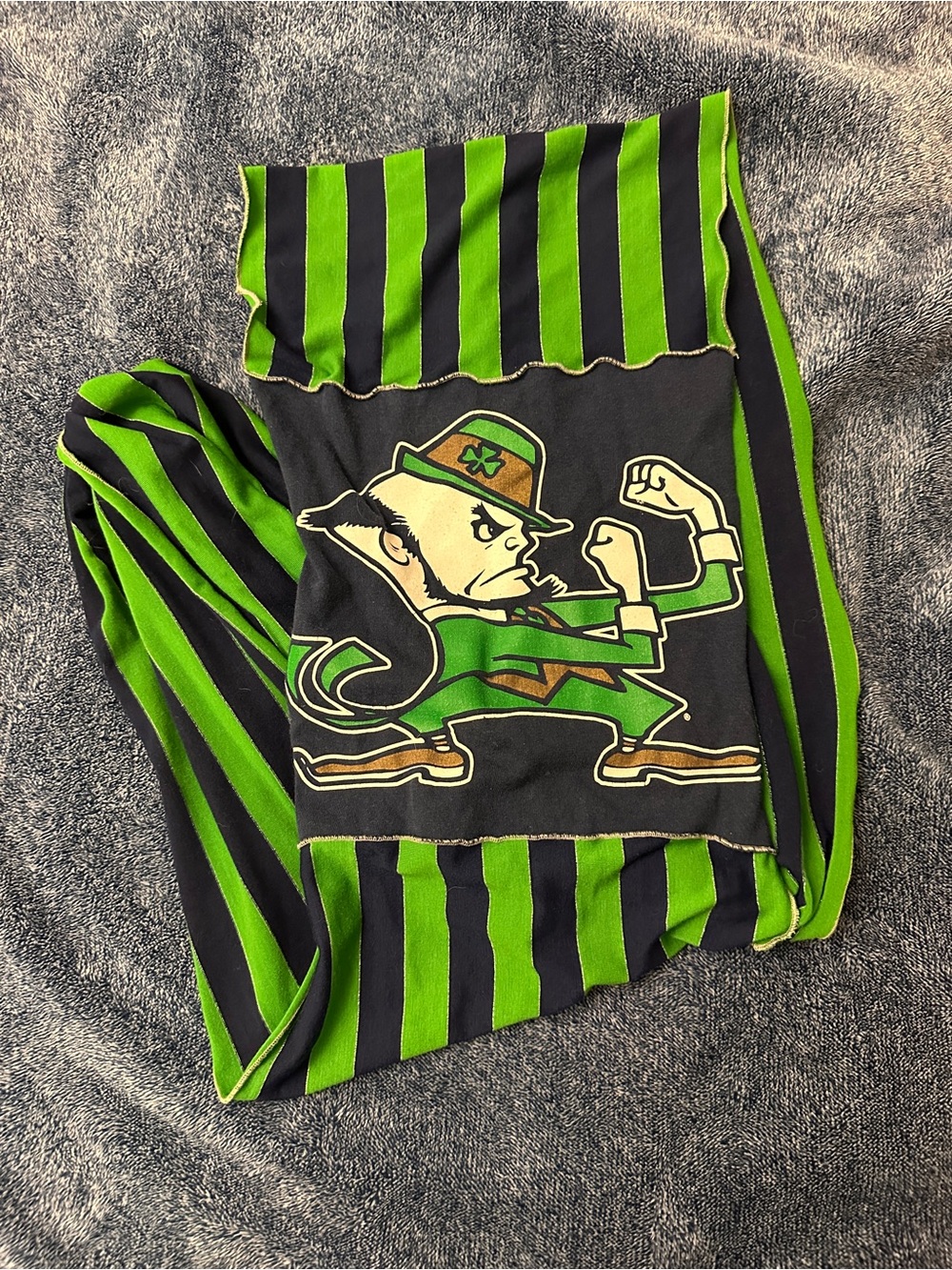 Infinity Scarf with Leprechaun Graphic Notre Dame Fighting Irish